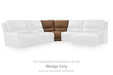 DeepWakes Reclining Sectional with Storage Console - Furniture Bros & Mattress (Bolingbrook, IL)