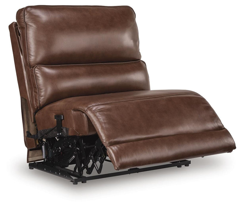 DeepWakes Reclining Sectional with Storage Console - Furniture Bros & Mattress (Bolingbrook, IL)