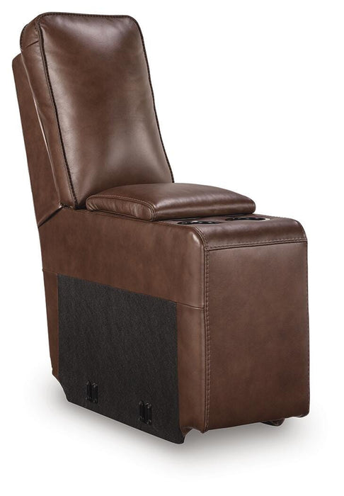 DeepWakes Reclining Sectional with Storage Console - Furniture Bros & Mattress (Bolingbrook, IL)