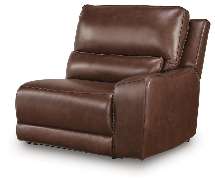 DeepWakes Reclining Sectional with Storage Console - Furniture Bros & Mattress (Bolingbrook, IL)