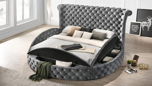 Silvia KING BED W/BLUETOOTH SPEAKER & USB - B549-K - Furniture Bros & Mattress (Bolingbrook, IL)