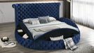 Silvia QUEEN BED W/BLUETOOTH SPEAKER & USB - B550-Q - Furniture Bros & Mattress (Bolingbrook, IL)