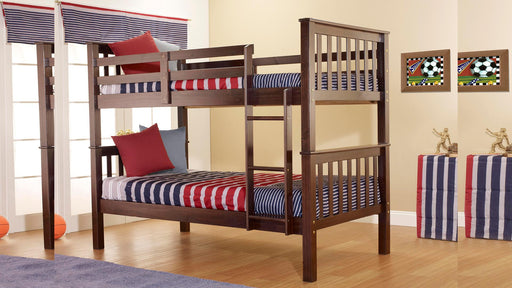 Delia TWIN/TWIN BUNK BED - S124 - Furniture Bros & Mattress (Bolingbrook, IL)