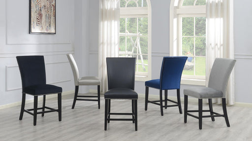 Cortina BLACK PU PUB CHAIR (2/Box) - D134-BK-PU - Furniture Bros & Mattress (Bolingbrook, IL)