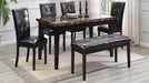 Scarlett TABLE & 4 CHAIRS - D150 - Furniture Bros & Mattress (Bolingbrook, IL)