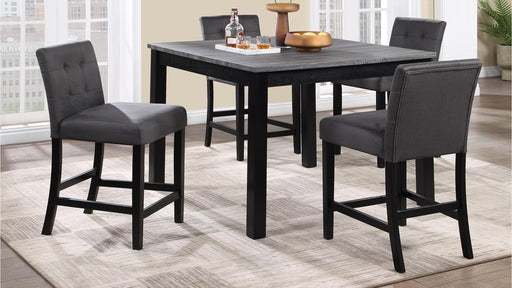 Owen COUNTER TABLE W/ 4 CHAIRS - D199-5 - Furniture Bros & Mattress (Bolingbrook, IL)