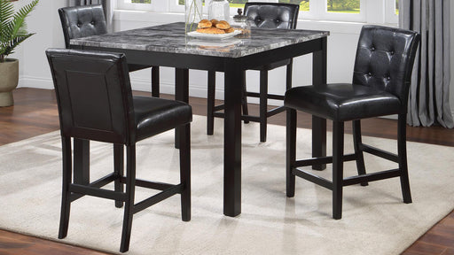 Jasper COUNTER TABLE W/ 4 CHAIRS - D202-5 - Furniture Bros & Mattress (Bolingbrook, IL)