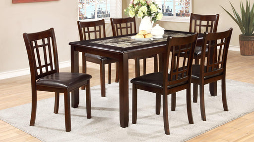 Consortia TABLE & 6 CHAIRS - D256-7 - Furniture Bros & Mattress (Bolingbrook, IL)