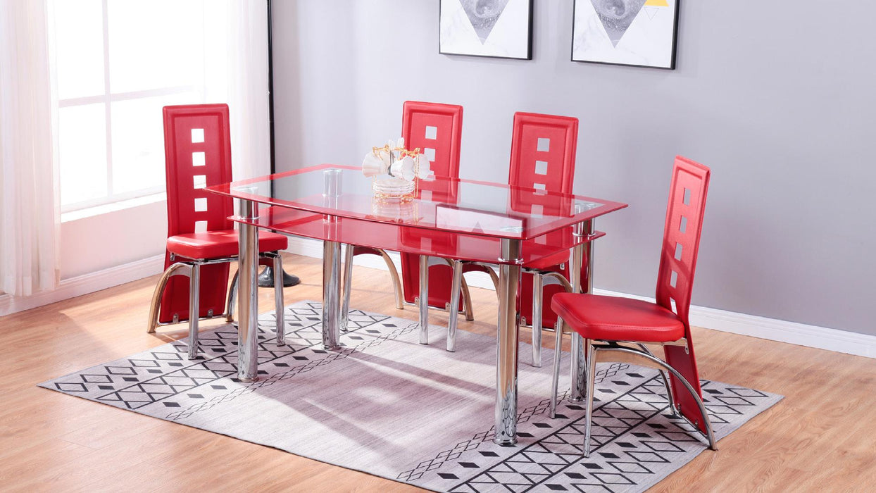 Bryant TABLE & 4 CHAIRS - D318 - Furniture Bros & Mattress (Bolingbrook, IL)