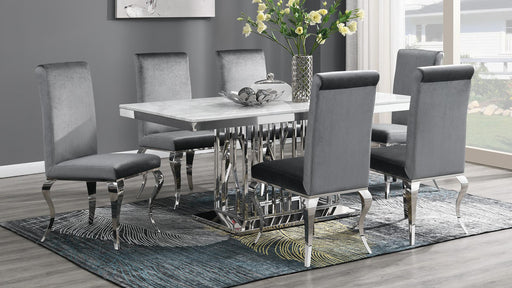Cameron RECTANGULAR DINING TABLE - G-081-WT - Furniture Bros & Mattress (Bolingbrook, IL)