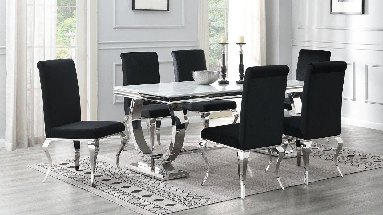 Celine RECTANGULAR DINING TABLE - G-082-WT - Furniture Bros & Mattress (Bolingbrook, IL)