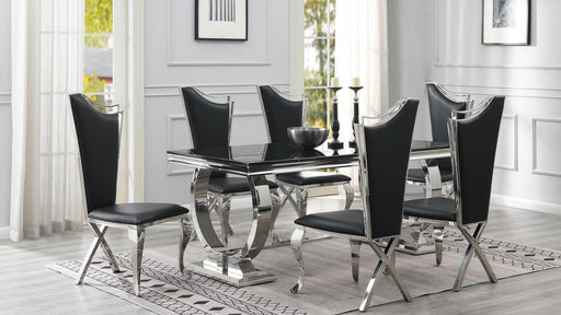 Celine RECTANGULAR DINING TABLE - G-082-BK - Furniture Bros & Mattress (Bolingbrook, IL)