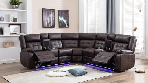 Philip SECTIONAL - U31-BR - Furniture Bros & Mattress (Bolingbrook, IL)