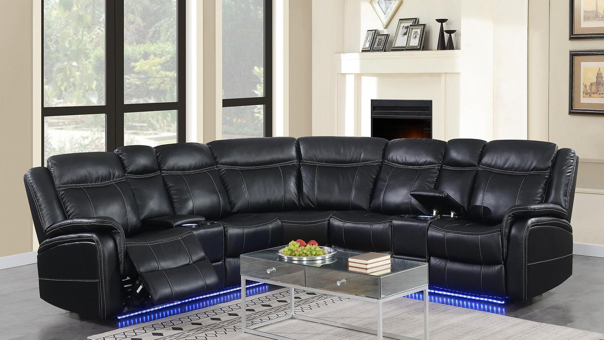 Henry SECTIONAL - U35-BK - Furniture Bros & Mattress (Bolingbrook, IL)