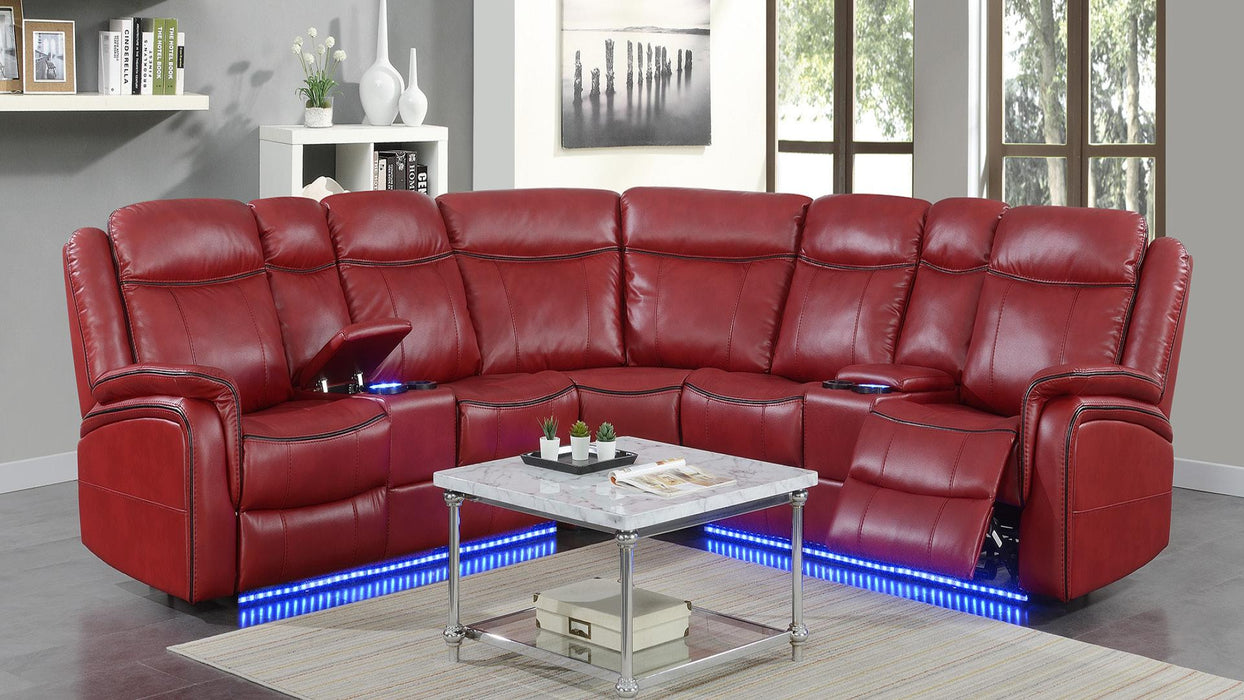 Henry SECTIONAL - U37-RD - Furniture Bros & Mattress (Bolingbrook, IL)