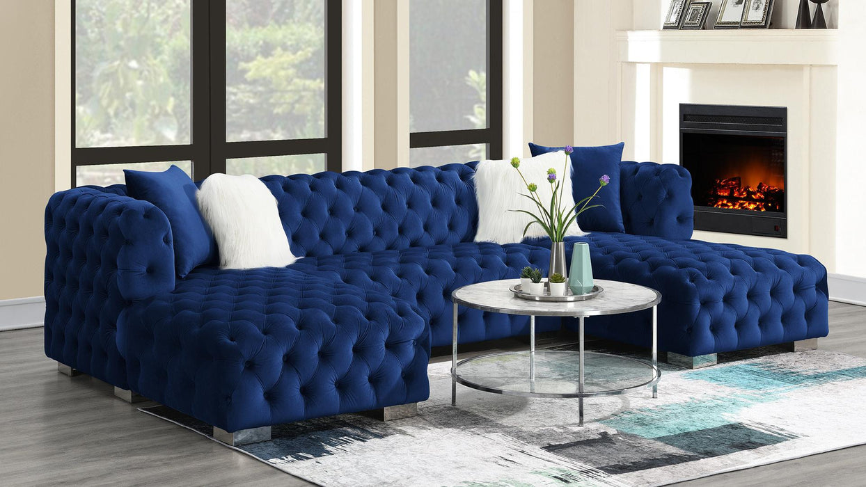 Carlin SECTIONAL - U286-RYB - Furniture Bros & Mattress (Bolingbrook, IL)