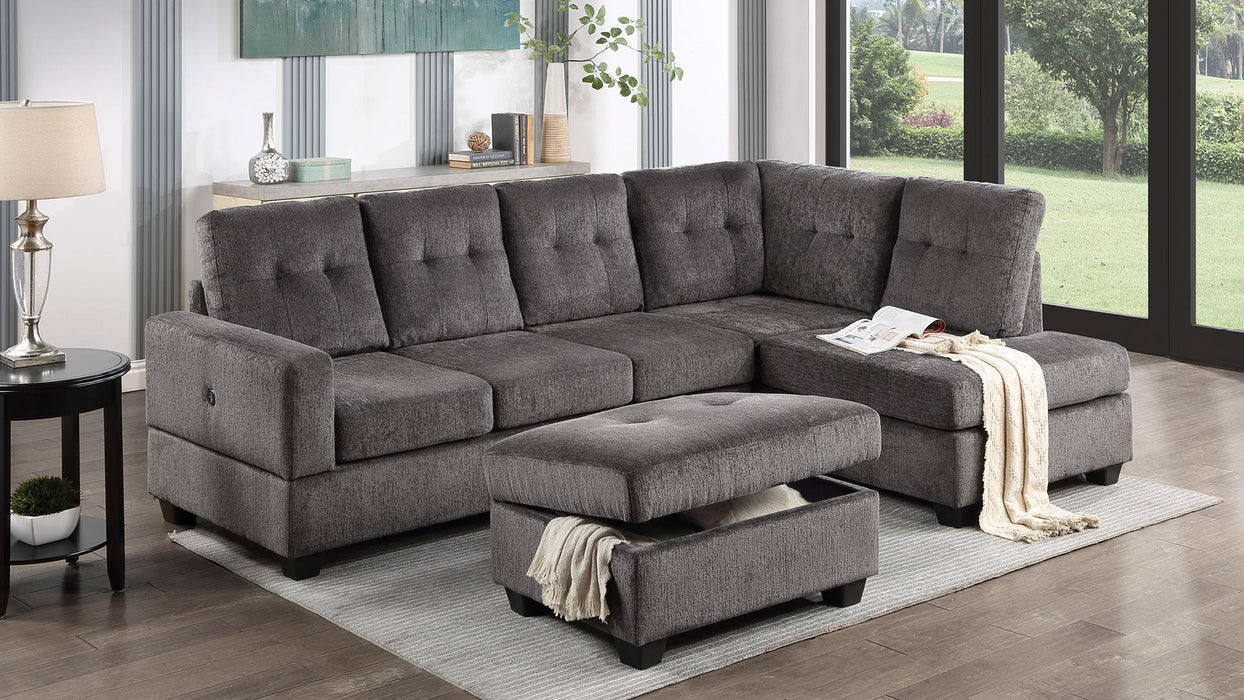 Abigail 2 PC SECTIONAL - U323 - Furniture Bros & Mattress (Bolingbrook, IL)