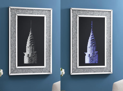 Isadora LED WALL ART (COLOR CHANGING) - A2000 - Furniture Bros & Mattress (Bolingbrook, IL)