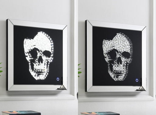 Holden LED WALL ART (SKULL) - A2035 - Furniture Bros & Mattress (Bolingbrook, IL)