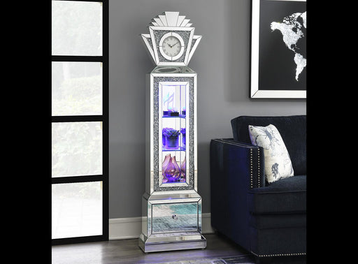Isaiah LED STANDING CLOCK (COLOR CHANGING) - A3000 - Furniture Bros & Mattress (Bolingbrook, IL)