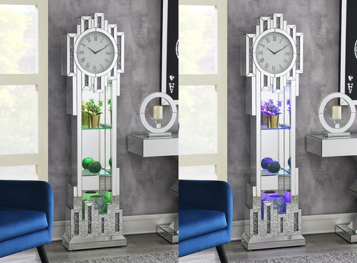 Jaxon LED STANDING CLOCK (COLOR CHANGING) - A3005 - Furniture Bros & Mattress (Bolingbrook, IL)