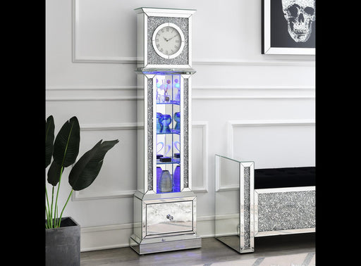 Wilder LED STANDING CLOCK (COLOR CHANGING) - A3010 - Furniture Bros & Mattress (Bolingbrook, IL)
