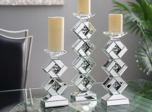 Gideon 3 PIECE CANDLE HOLDER - A4050-3PC - Furniture Bros & Mattress (Bolingbrook, IL)