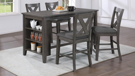 Chiara PUB TABLE & 4 PUB STOOLS - D176 - Furniture Bros & Mattress (Bolingbrook, IL)