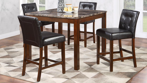 Jazlyn COUNTER TABLE W/ 4 CHAIRS - D203-5 - Furniture Bros & Mattress (Bolingbrook, IL)