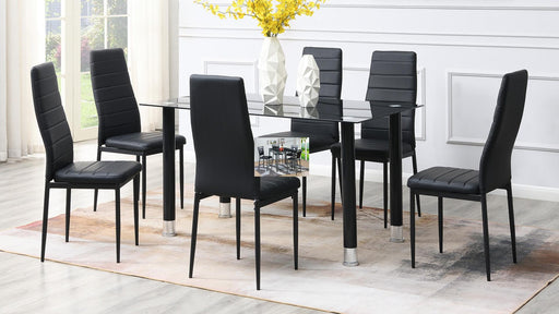 Davis TABLE & 6 CHAIRS - D635 - Furniture Bros & Mattress (Bolingbrook, IL)