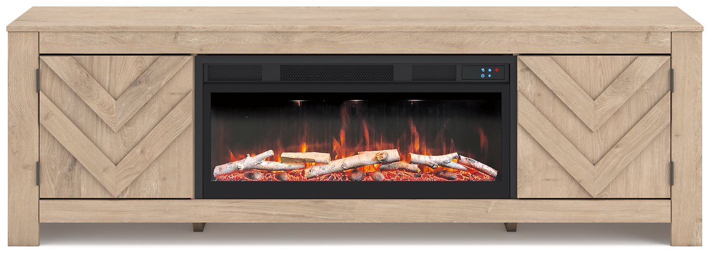 Cayboni 71" TV Stand with Electric Fireplace - Furniture Bros & Mattress (Bolingbrook, IL)