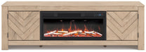Cayboni 71" TV Stand with Electric Fireplace - Furniture Bros & Mattress (Bolingbrook, IL)