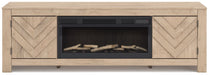 Cayboni 71" TV Stand with Electric Fireplace - Furniture Bros & Mattress (Bolingbrook, IL)