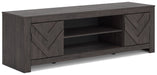 Cayboni 71" TV Stand with Electric Fireplace - Furniture Bros & Mattress (Bolingbrook, IL)