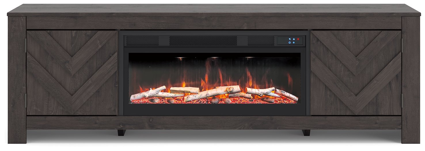 Cayboni 71" TV Stand with Electric Fireplace - Furniture Bros & Mattress (Bolingbrook, IL)