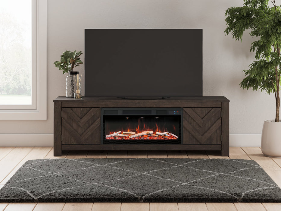 Cayboni 71" TV Stand with Electric Fireplace - Furniture Bros & Mattress (Bolingbrook, IL)