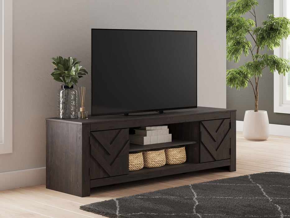Cayboni 71" TV Stand with Electric Fireplace - Furniture Bros & Mattress (Bolingbrook, IL)