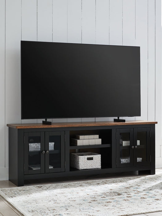Wildenauer 76" TV Stand with Electric Fireplace - Furniture Bros & Mattress (Bolingbrook, IL)
