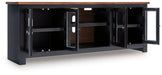 Wildenauer 76" TV Stand with Electric Fireplace - Furniture Bros & Mattress (Bolingbrook, IL)