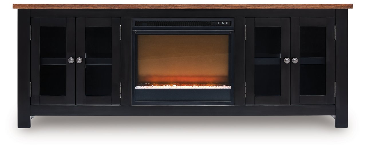Wildenauer 76" TV Stand with Electric Fireplace - Furniture Bros & Mattress (Bolingbrook, IL)