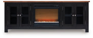 Wildenauer 76" TV Stand with Electric Fireplace - Furniture Bros & Mattress (Bolingbrook, IL)