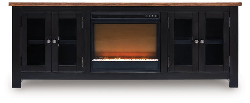 Wildenauer 76" TV Stand with Electric Fireplace - Furniture Bros & Mattress (Bolingbrook, IL)
