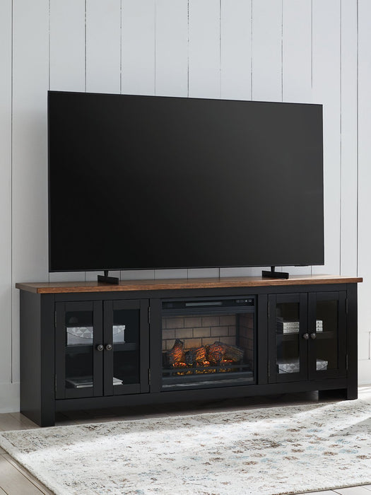 Wildenauer 76" TV Stand with Electric Fireplace - Furniture Bros & Mattress (Bolingbrook, IL)