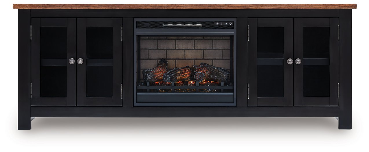 Wildenauer 76" TV Stand with Electric Fireplace - Furniture Bros & Mattress (Bolingbrook, IL)