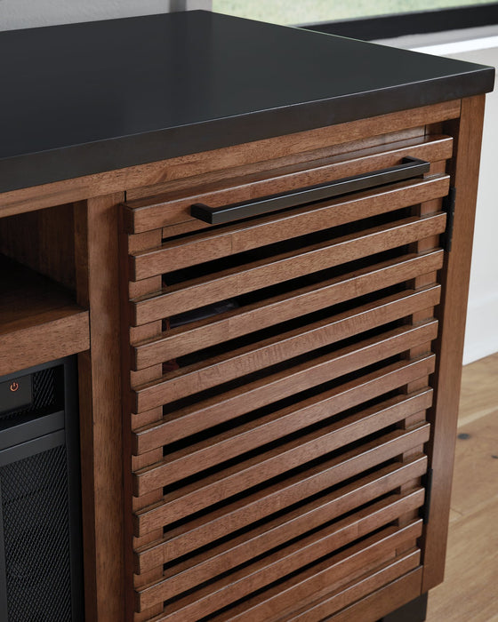 Kallari 84" TV Stand with Electric Fireplace - Furniture Bros & Mattress (Bolingbrook, IL)