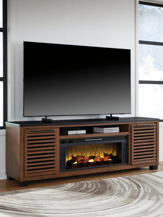 Kallari 84" TV Stand with Electric Fireplace - Furniture Bros & Mattress (Bolingbrook, IL)