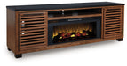 Kallari 84" TV Stand with Electric Fireplace - Furniture Bros & Mattress (Bolingbrook, IL)