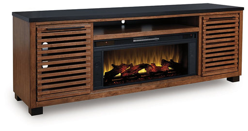 Kallari 84" TV Stand with Electric Fireplace - Furniture Bros & Mattress (Bolingbrook, IL)