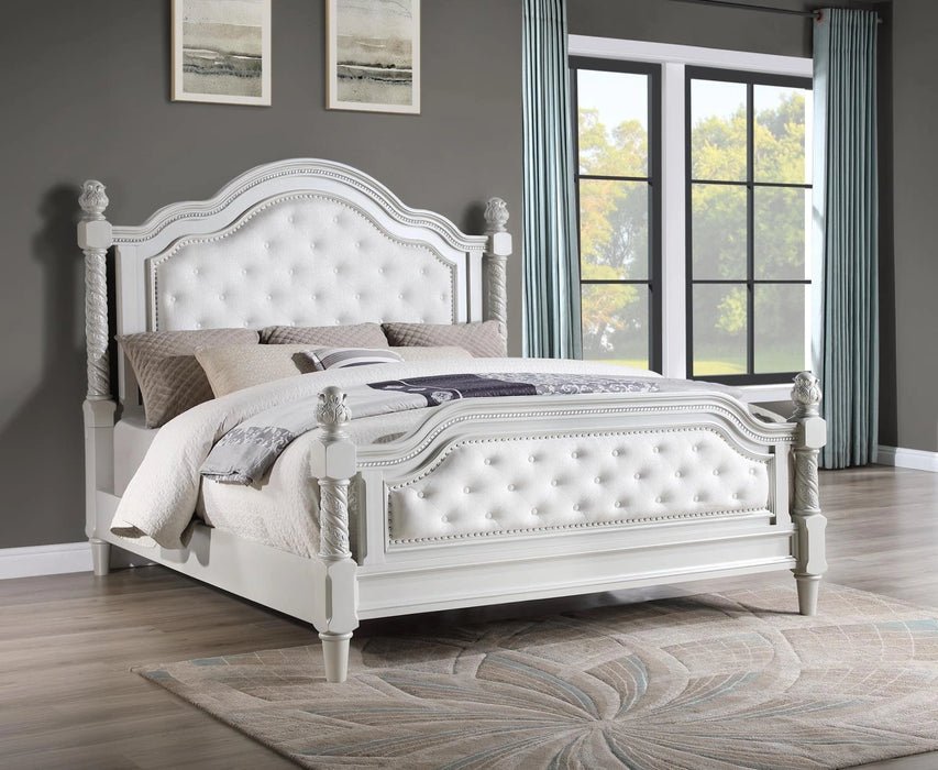 Silver Queen Bed