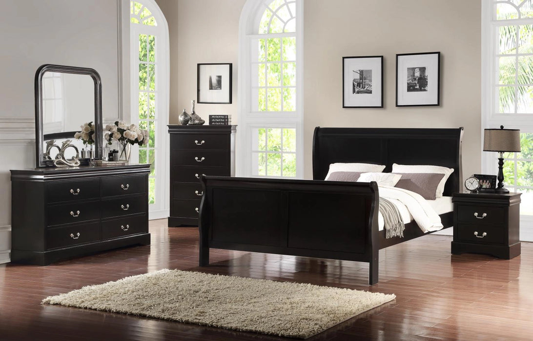 Twin Bed-Dresser-Mirror